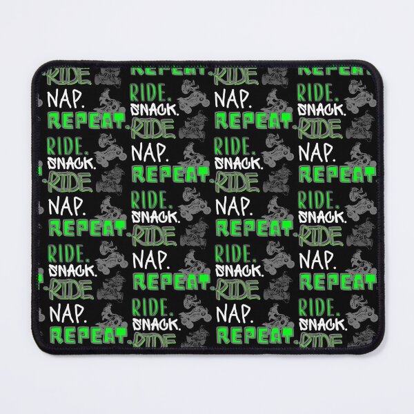 Item preview, The RIDE. SNACK. RIDE. NAP. REPEAT. Quad -Funny Motocross designed and sold by Rally-Girl.