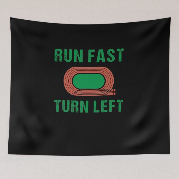 Item preview, Vintage Track and Field Design Run Fast Turn Left designed and sold by midodesign20.