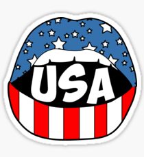 Pegatina Labios de Estados Unidos