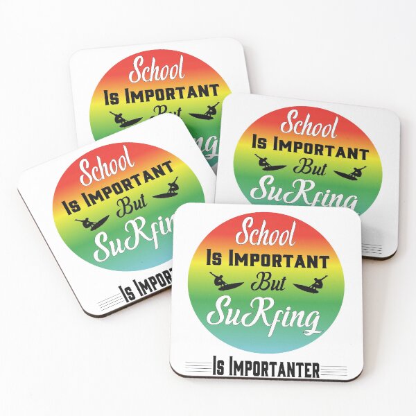Item preview,  School Is Important But Surfing Is Importanter designed and sold by LouzaArte.