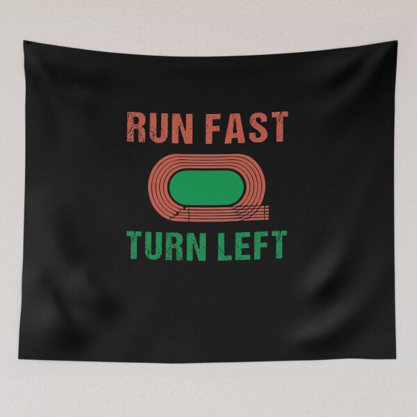 Item preview, Vintage Track and Field Design Run Fast Turn Left designed and sold by midodesign20.