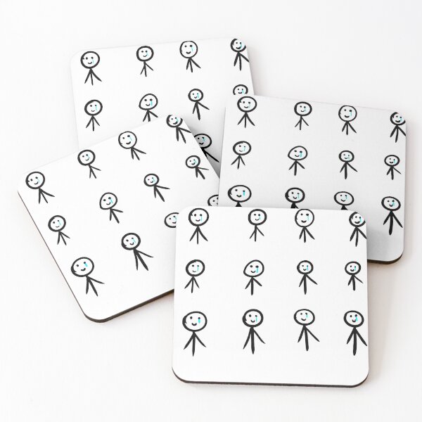 Item preview, Fake smile with tear Stickman designed and sold by Ralu04.