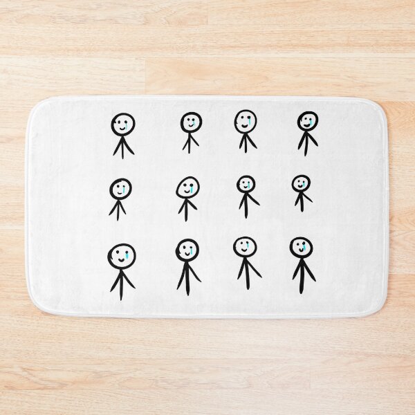 Item preview, Fake smile with tear Stickman designed and sold by Ralu04.