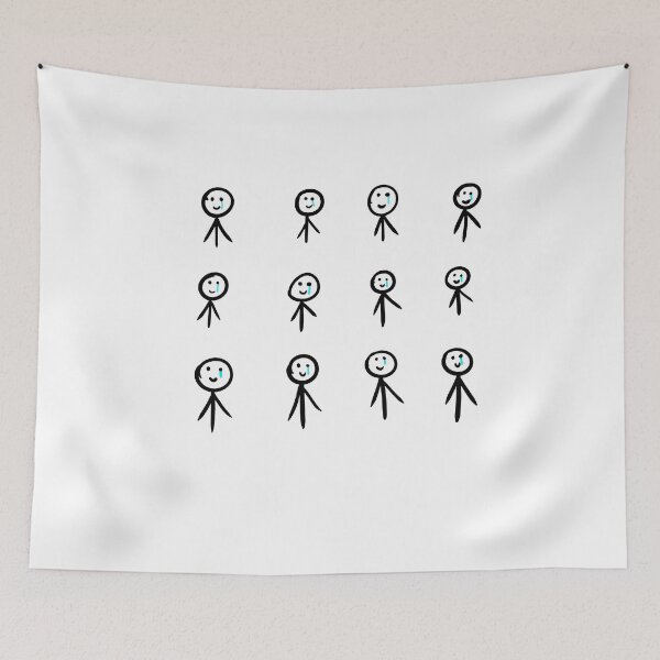Item preview, Fake smile with tear Stickman designed and sold by Ralu04.