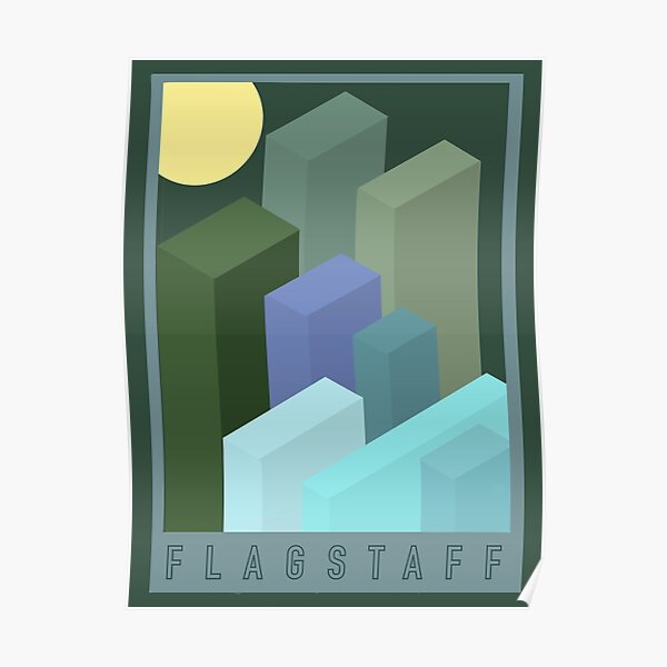 "Flagstaff skyline" Poster for Sale by stinkylinky Redbubble