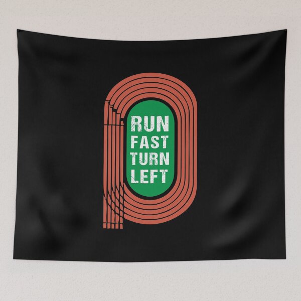 Item preview, Vintage Track and Field Design Run Fast Turn Left designed and sold by midodesign20.