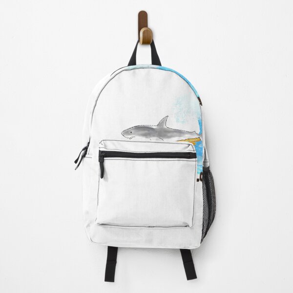 Item preview, Respect the Locals Surfing Shark designed and sold by Bloom Faithfully.