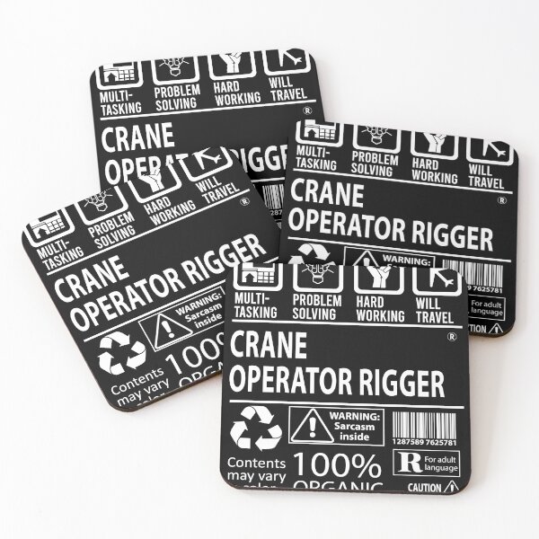 Item preview, Crane Operator Rigger T Shirt - MultiTasking Certified Job Gift Item Tee designed and sold by andahanson.