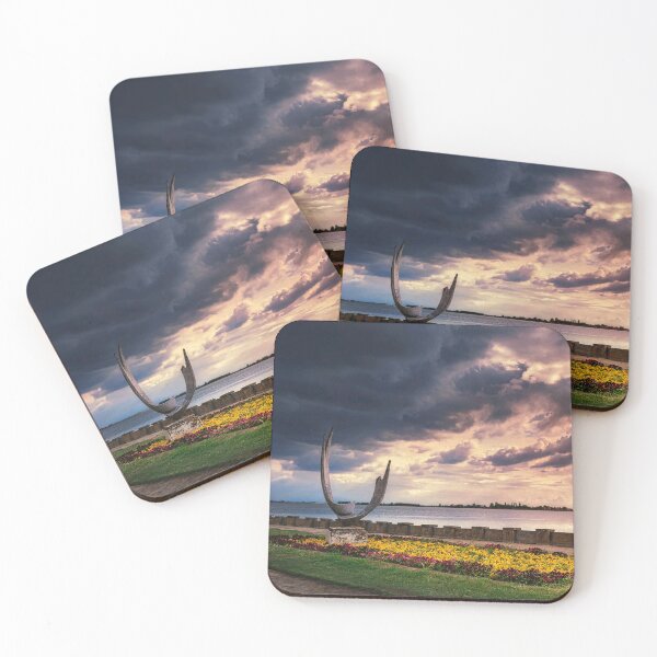 Item preview, The sculpture Wings on the Palic lake under the cloudy sky designed and sold by Dejan Travica.