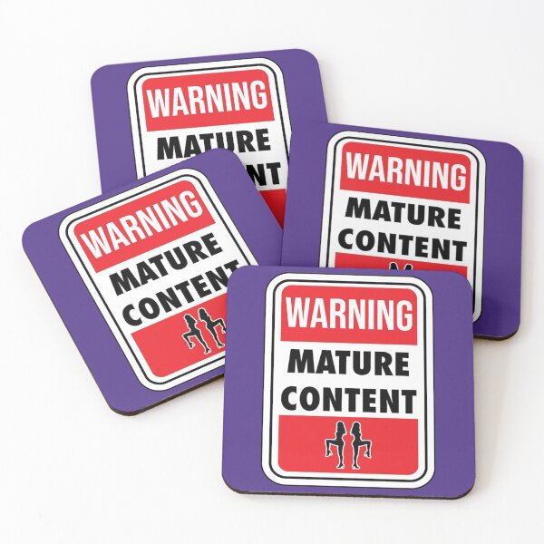 Item preview, Mature Content Sign   designed and sold by GoldenGooseNZ.