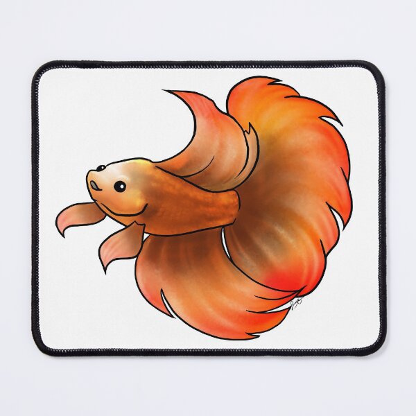 Item preview, Orange Betta Fish designed and sold by Jennifer Stolzer.