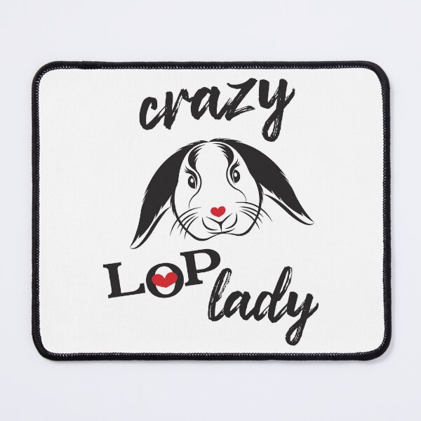 Item preview, Crazy lop lady Holland lop rabbit lover designed and sold by Tanya Mihe.