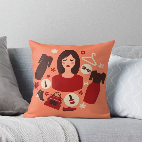 Item preview, Shopping Autumn in Flat Design with Woman designed and sold by ivector.