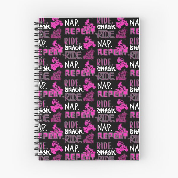 Item preview, The RIDE. SNACK. RIDE. NAP. REPEAT. Pink Quad -Funny Motocross designed and sold by Rally-Girl.