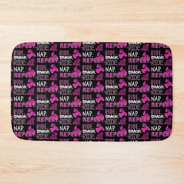 Item preview, The RIDE. SNACK. RIDE. NAP. REPEAT. Pink Quad -Funny Motocross designed and sold by Rally-Girl.