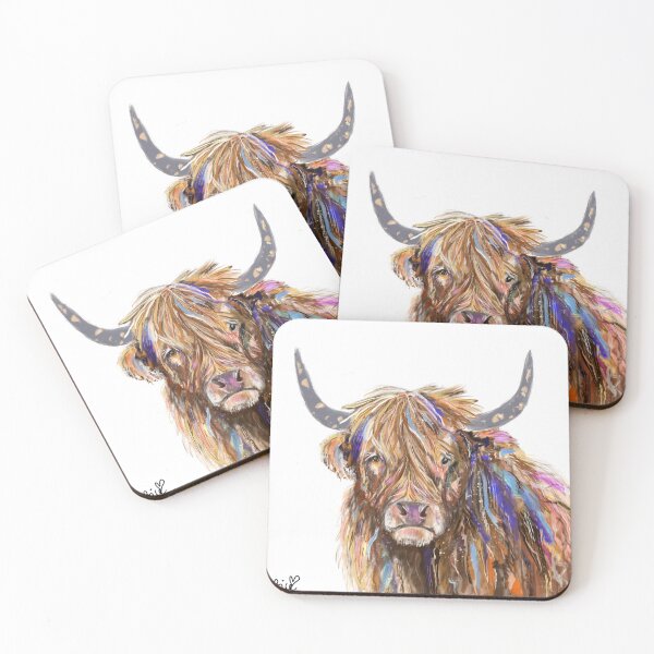 Item preview, Watercolour Highland Cow designed and sold by pricelessanna.