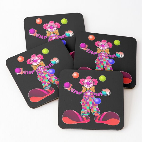 Item preview, HAPPY CLOWN JUGGLING COLORFUL BALLS designed and sold by MrCreativeArts.
