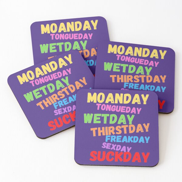 Item preview, Sex Days Of The Week,Dirty Week Love   designed and sold by GoldenGooseNZ.