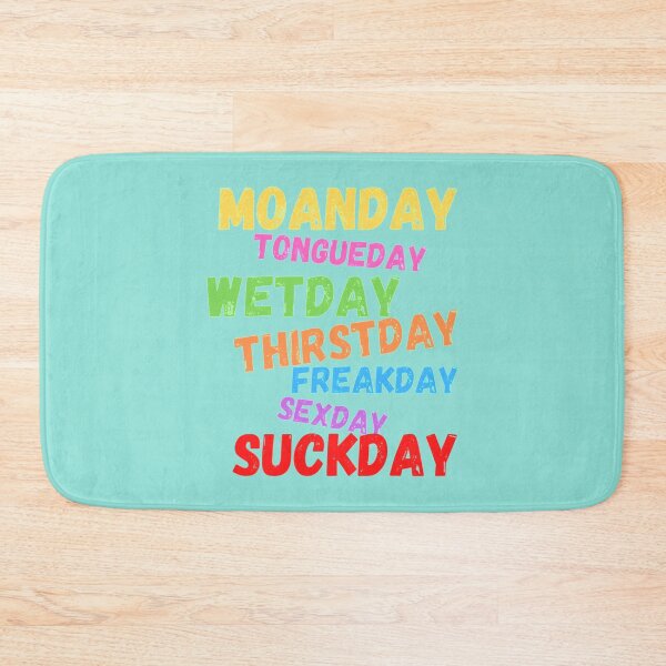 Item preview, Sex Days Of The Week,Dirty Week Love   designed and sold by GoldenGooseNZ.