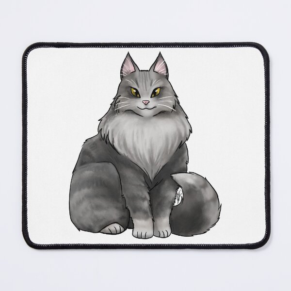 Item preview, Cat - Mane Coon Cat - Gray designed and sold by Jennifer Stolzer.