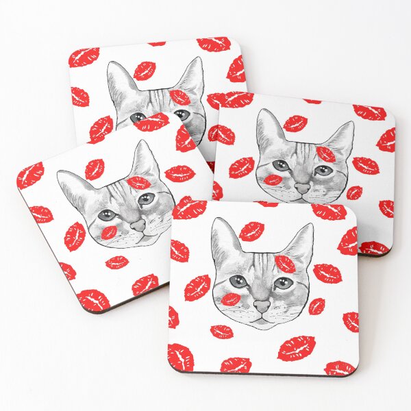 Item preview, Cat Kisses on Valentines day, art by Miguel Matos Official designed and sold by MiguelMatosArt.