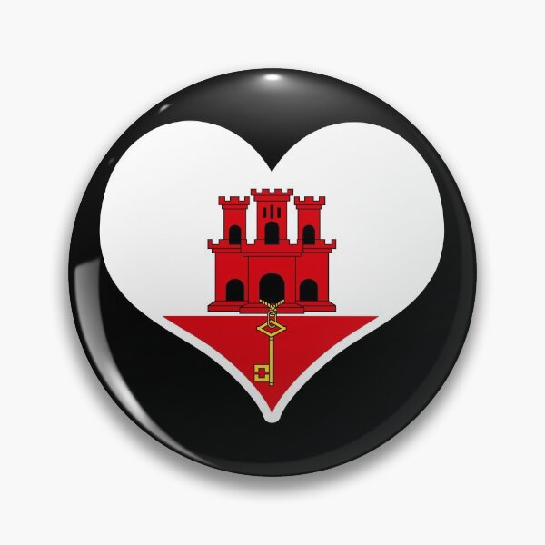Item preview, Gibraltar Flag Heart designed and sold by PKHalford.