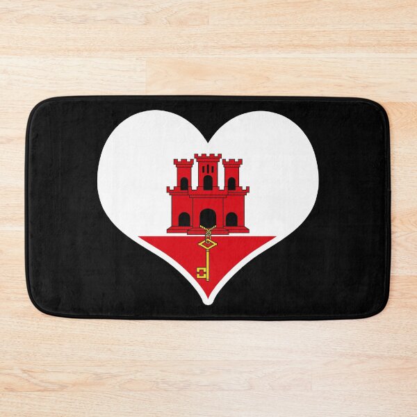 Item preview, Gibraltar Flag Heart designed and sold by PKHalford.
