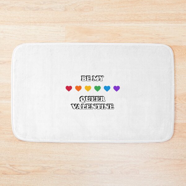 Item preview, Be my queer valentine - rainbow hearts designed and sold by Inspirationmotivation.