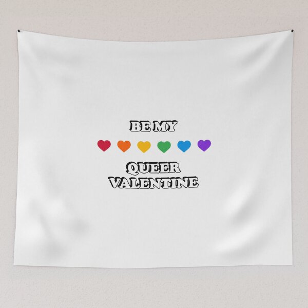 Item preview, Be my queer valentine - rainbow hearts designed and sold by Inspirationmotivation.
