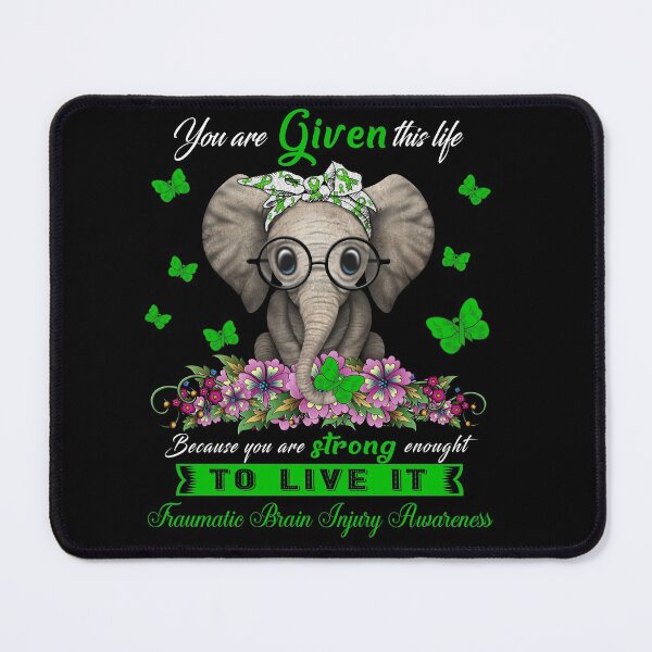 Item preview, Traumatic Brain Injury Warrior Cute Elephant Lover Gifts designed and sold by Adropine.
