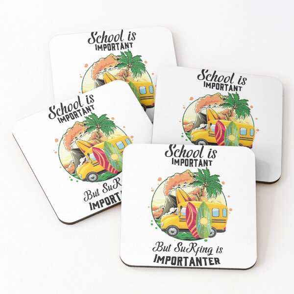 Item preview, School Is Important But Surfing Is Importanter designed and sold by LouzaArte.