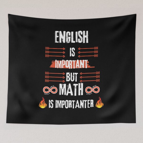 Item preview,  english is important but math is importanter designed and sold by Innovational.