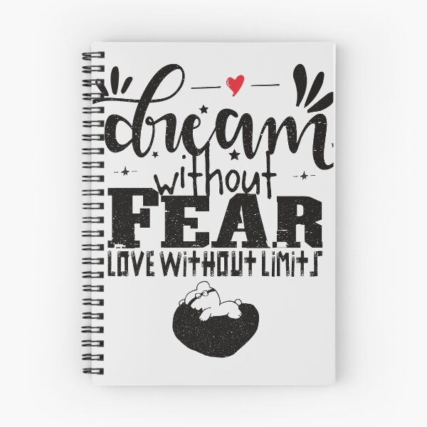 Item preview, dream without fear love without limits - inspirational quotes designed and sold by VichallanStudio.