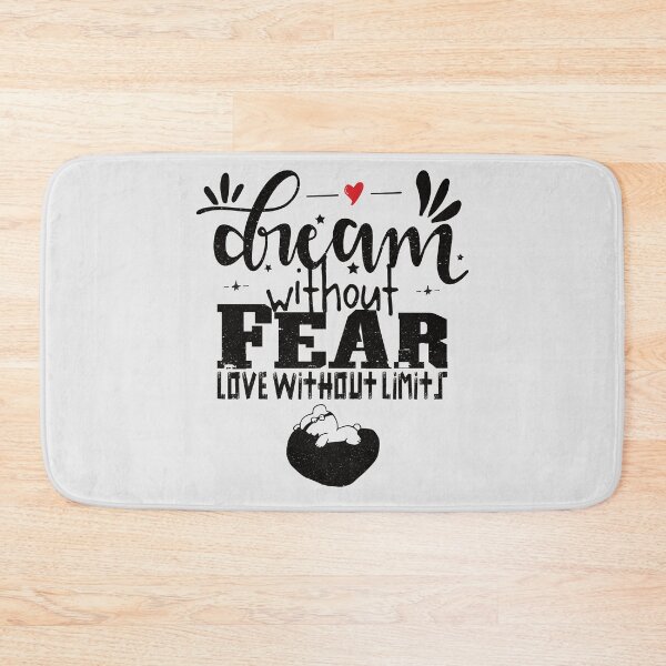 Item preview, dream without fear love without limits - inspirational quotes designed and sold by VichallanStudio.