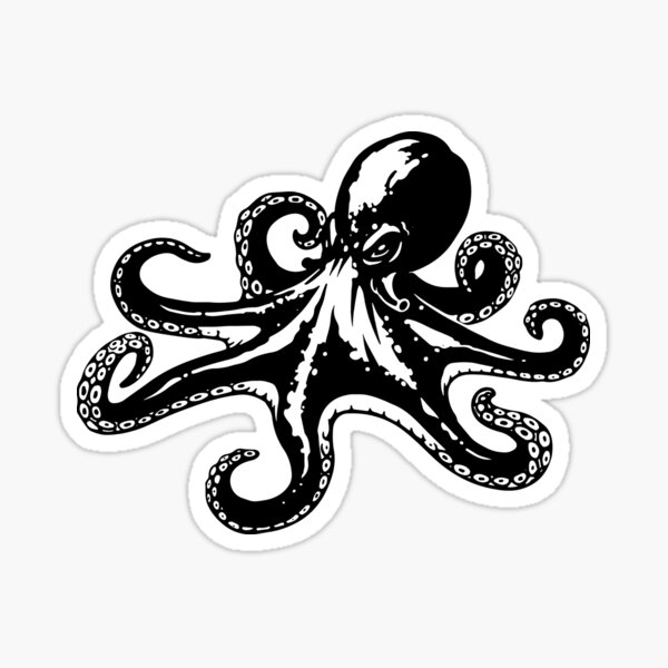 Angry Octopus Sticker By Naturalcraft Redbubble 9735