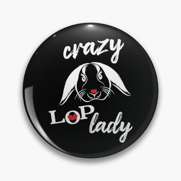 Item preview, Crazy lop lady mini Holland lop rabbit lover designed and sold by Tanya Mihe.