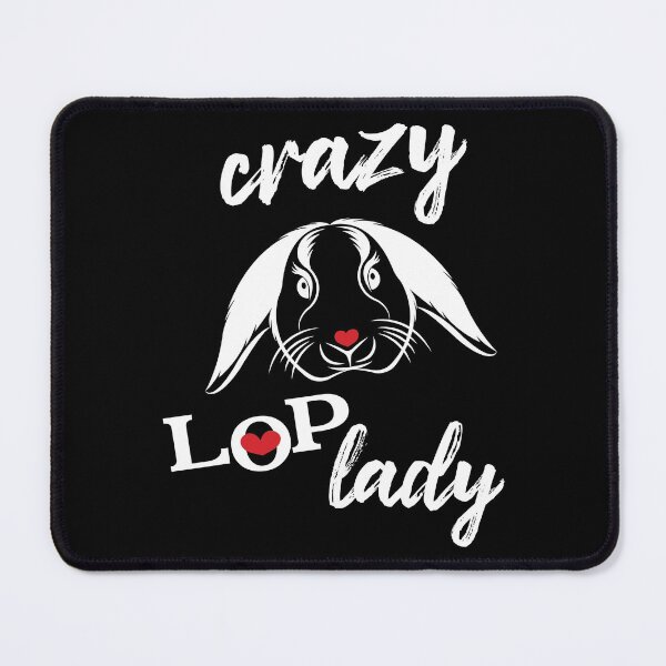 Item preview, Crazy lop lady mini Holland lop rabbit lover designed and sold by Tanya Mihe.