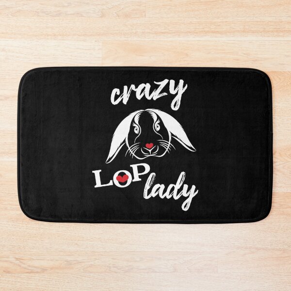 Item preview, Crazy lop lady mini Holland lop rabbit lover designed and sold by Tanya Mihe.