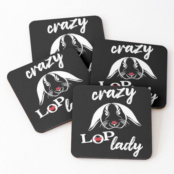 Item preview, Crazy lop lady mini Holland lop rabbit lover designed and sold by Tanya Mihe.