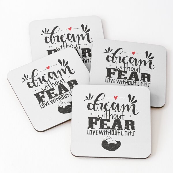 Item preview, dream without fear love without limits - inspirational quotes designed and sold by VichallanStudio.