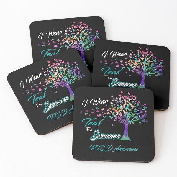 Item preview, Ribbon Tree I Wear Teal For Someone PTSD Awareness designed and sold by Tadmab.