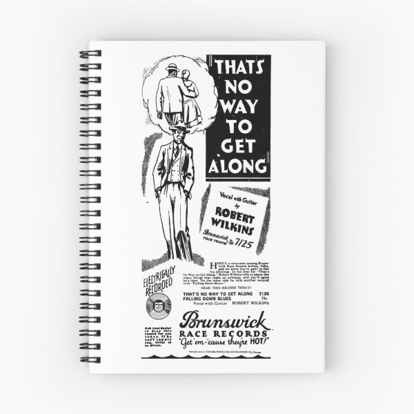 Item preview, Robert Wilkins - "That's No Way To Get Along" newspaper ad from 1930 designed and sold by Rob’s Dumb Stickers.