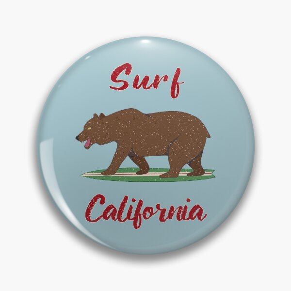 Item preview, California State Bear Surf California Vintage Surfer designed and sold by OliviaGbyKyro.