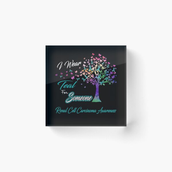 Item preview, Ribbon Tree I Wear Teal For Someone Renal Cell Carcinoma Awareness designed and sold by Tadmab.