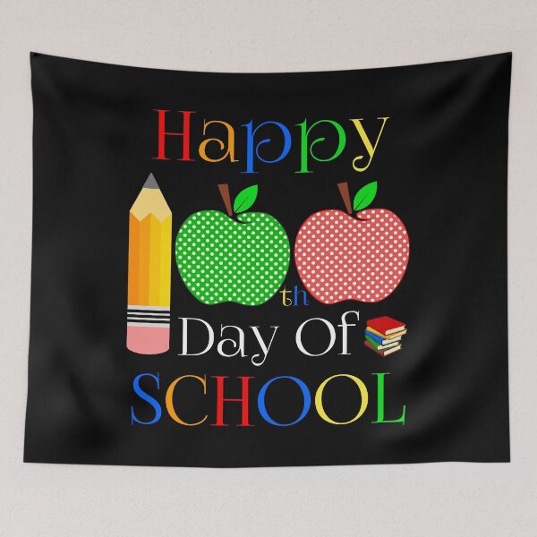 Item preview, Happy 100th Day Of School 2022 Great Gift Idea For Teachers And Students Funny School designed and sold by naworas.