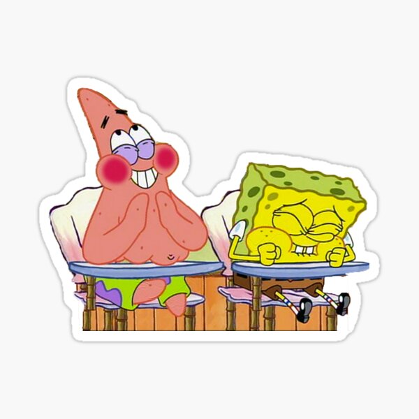 spongebob and patrick pillow fight