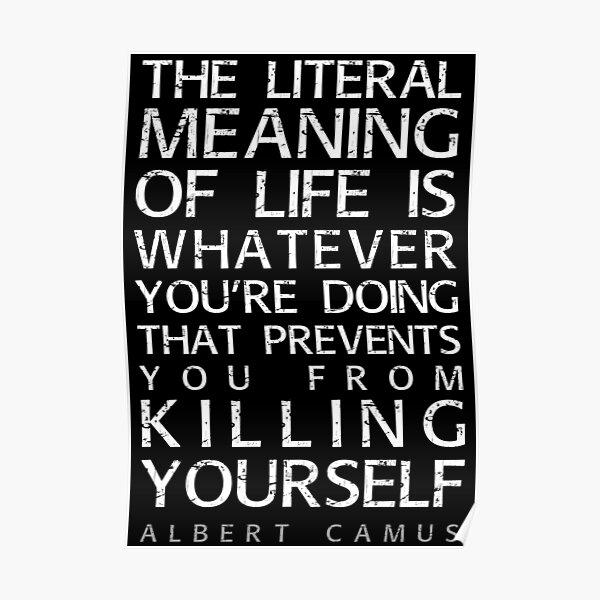 Albert Camus et le sens de la vie Poster