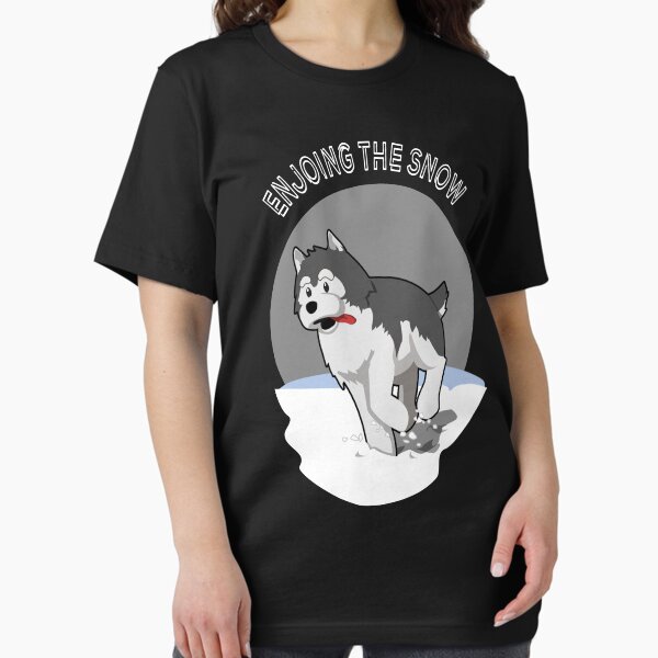 Item preview, Dog Walk In The Snow - Funny Dog - Snow designed and sold by TsukiiYukii.