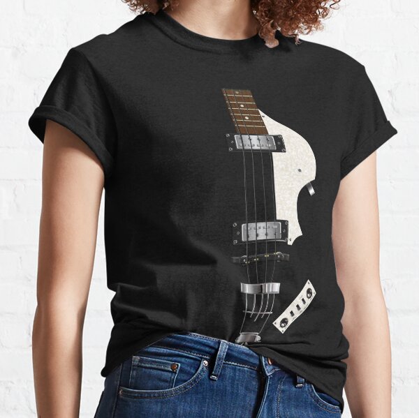 Paul McCartney Bass Guitar T-Shirt - Sclebez - Heat Transfer Vinyl Print