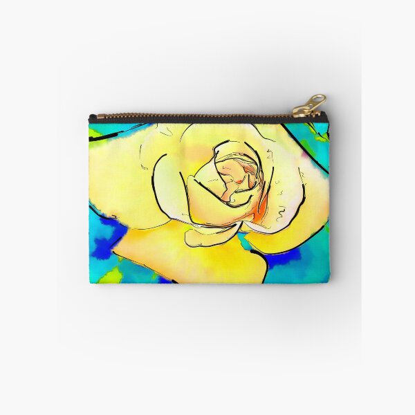 Item preview, Yellow Rose Bud In Abstract Watercolor designed and sold by KirtTisdale.